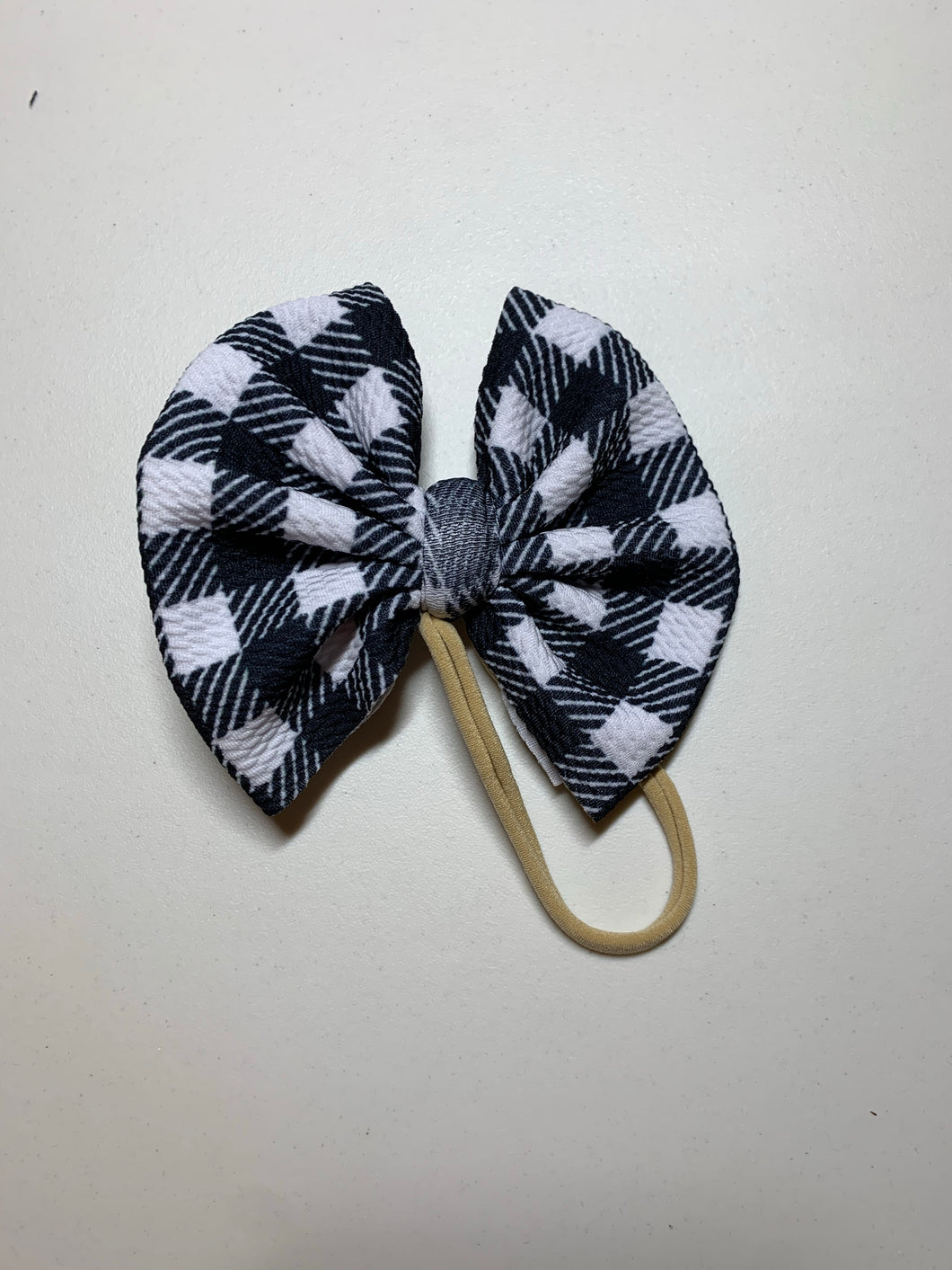 Black and white plaid